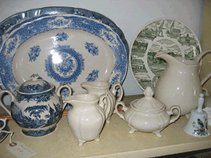 Assorted Platters, Teapots, etc.