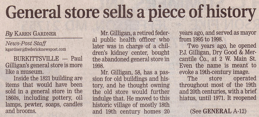 Frederick Magazine Article Page 1